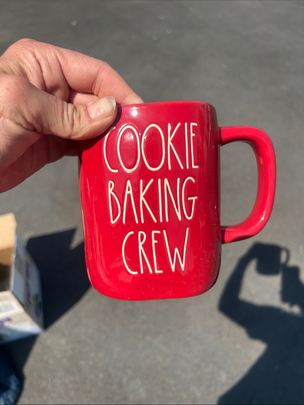 Rae Dunn Red Ceramic Mug with Classic Handle